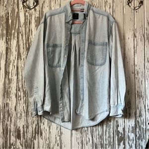 Vintage Denim Chambray Shacket